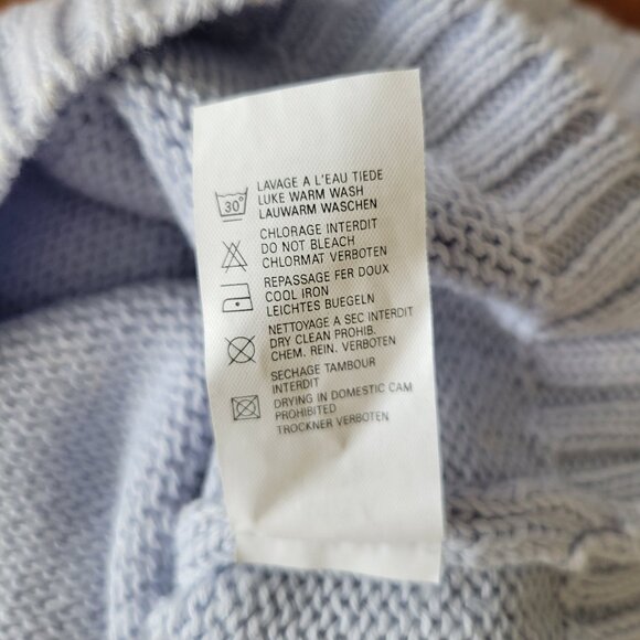 VTG NWOT La Petite Ourse Baby Boy 0-3 Months Cotton Blue Pullover and Pants Set - Picture 11 of 14